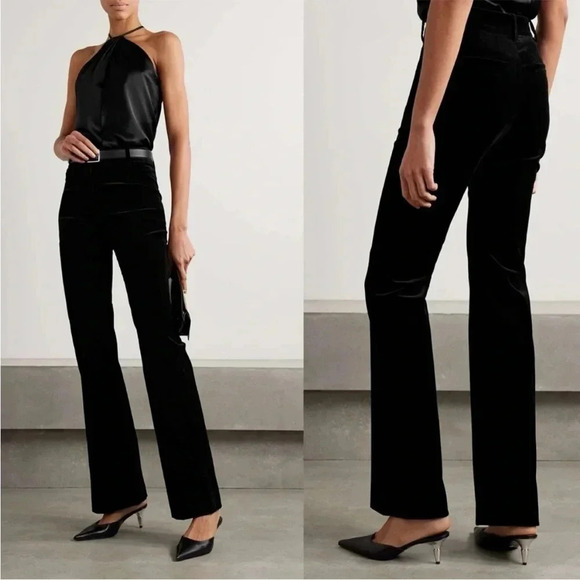 Nili Lotan Corette Velvet Pants 0 - Picture 1 of 6
